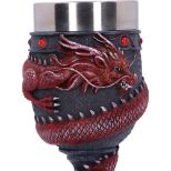 NEMESIS NOW DRAGON COIL RED kelih 20CM