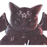 NEMESIS NOW MALPUSS TICKIN CLOCK MDF stenska ura