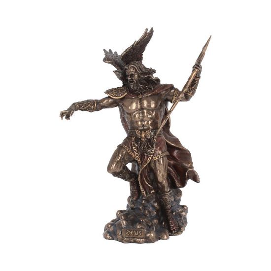 NEMESIS NOW BRONZED ZEUS kipec 30CM