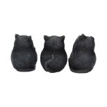 NEMESIS NOW Three wise fat cats figurica