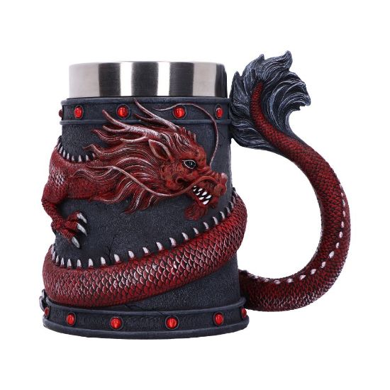 NEMESIS NOW DRAGON COIL RED vrč 16CM