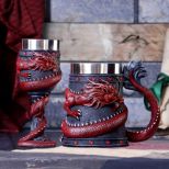 NEMESIS NOW DRAGON COIL RED vrč 16CM