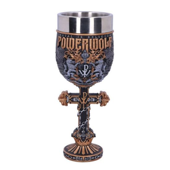 NEMESIS NOW POWERWOLF METAL IS RELIGION GOBLET 22,5CM kelih