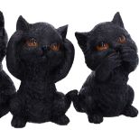 NEMESIS NOW Three wise kitties figurica