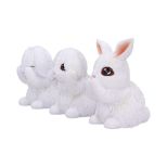 NEMESIS NOW THREE WISE BUNNIES figure 9CM
