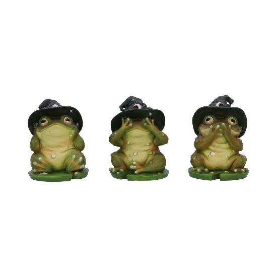 NEMESIS NOW THREE WISE TOADS figure 10.3CM