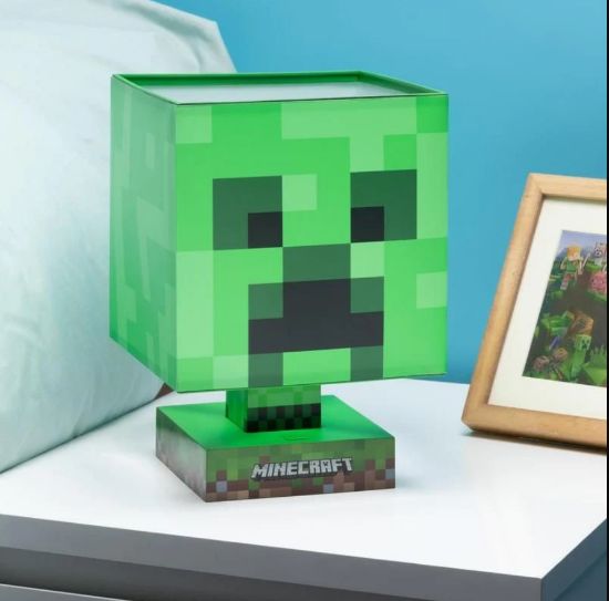 PALADONE Minecraft Creeper namizna svetilka z USB polnilcem