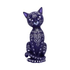 NEMESIS NOW MYSTIC KITTY PURPLE figura 26CM