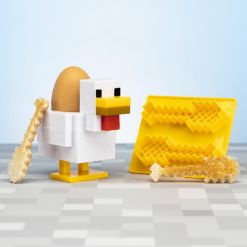 PALADONE Minecraft Chicken Egg Cup and Toast Cutter V2 set za zajtrk