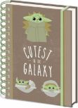 Pyramid STAR WARS: THE MANDALORIAN (CUTEST IN THE GALAXY) A5 beležka