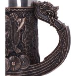 NEMESIS NOW BRONZE DRAKKAR VIKING vrč 15CM